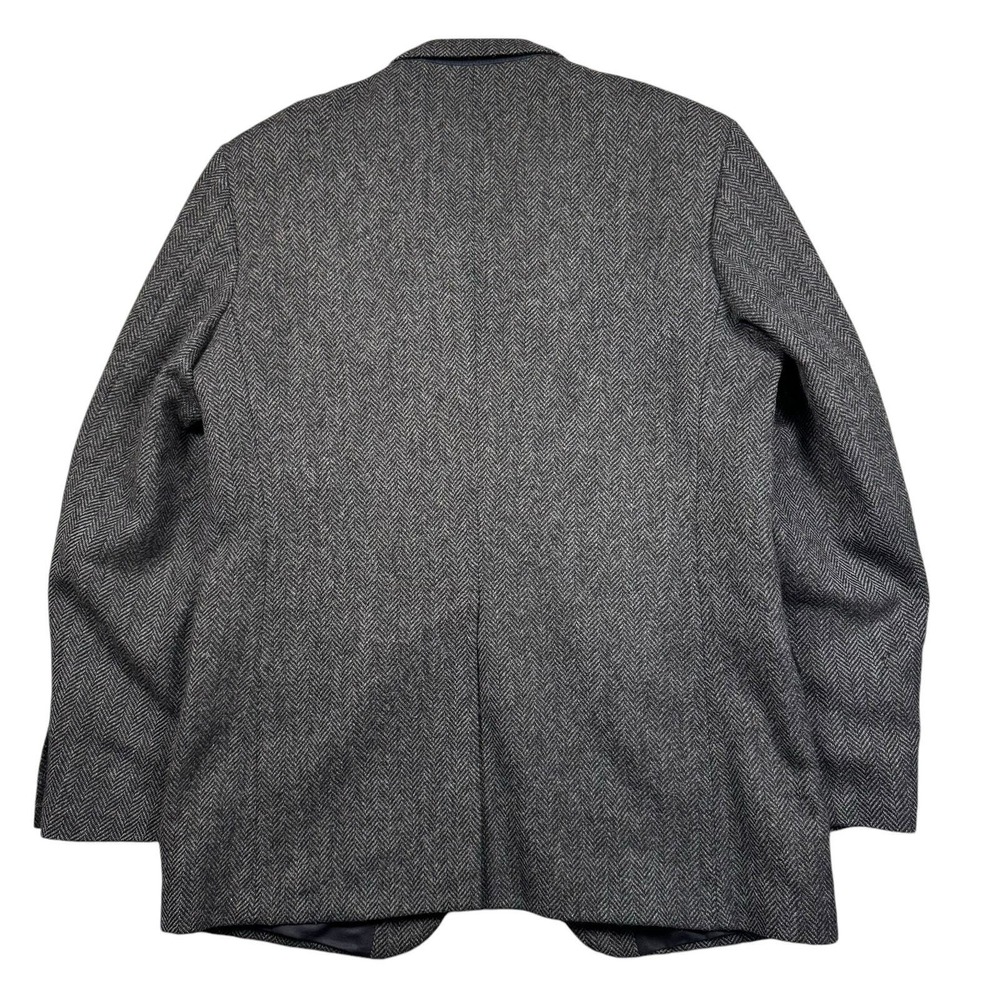 Vintage Farah Blazer Mens 42L Tweed Wool Herringbone Suit Jacket Formal Business - Picture 6 of 11